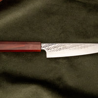 Hokiyama Petty Ginsanko Nawame Damascus 135 mm [Kaotan/Rosewood]
