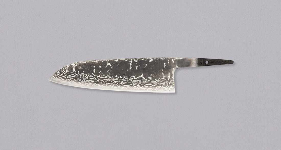 Hokiyama Santoku Damascus 440C 170 mm - REZILO
