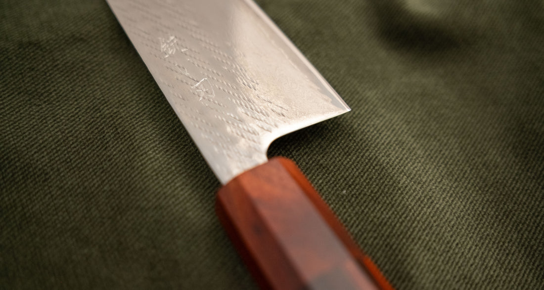 Hokiyama Santoku Ginsanko Nawame Damascus 165 mm [Kaotan/Rosewood]