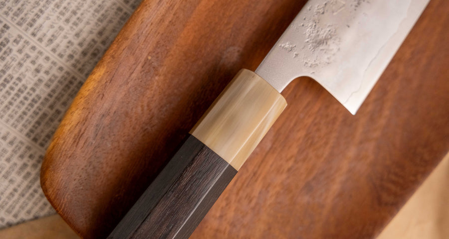 Hokiyama Bunka Ginsanko Nashiji Ebony Blond Buffalo 170 mm