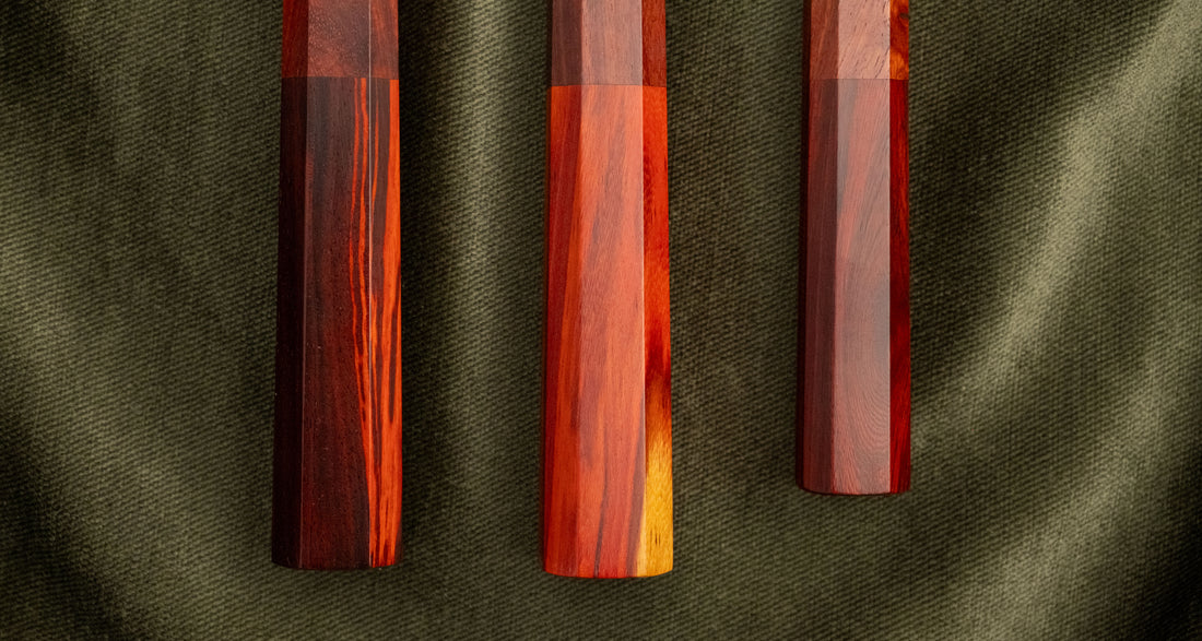 Hokiyama Gyuto Ginsanko Nawame Damascus 210 mm [Kaotan/Rosewood]