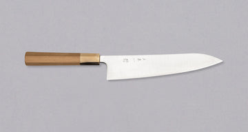 Hokiyama Gyuto Aogami Super Wa Blond Buffalo 210 mm