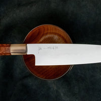 Izumiriki Honyaki Gyuto Shirogami #3 Polished Snakewood 210 mm