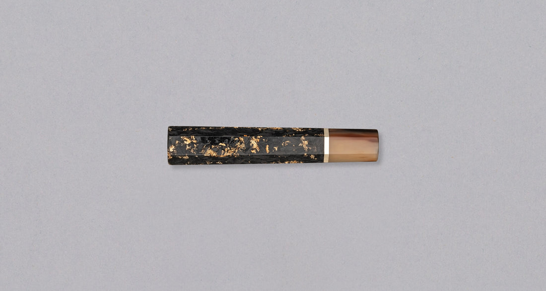 Japonski ročaj Gold - Carbon/Buffalo [oktagonalen]