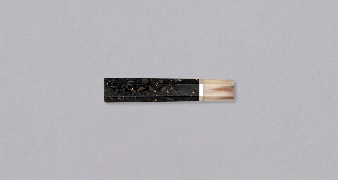 Japonski ročaj Gold - Carbon/Buffalo [oktagonalen]