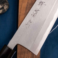 Kawamura Sakimaru-Gyuto Aogami #2 Damascus 220 mm [ebenovina]
