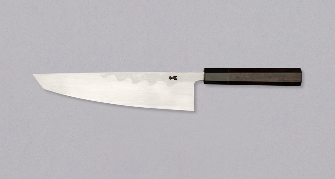 Kawamura Sakimaru-Gyuto Aogami #2 Damascus 220 mm [ebenovina]