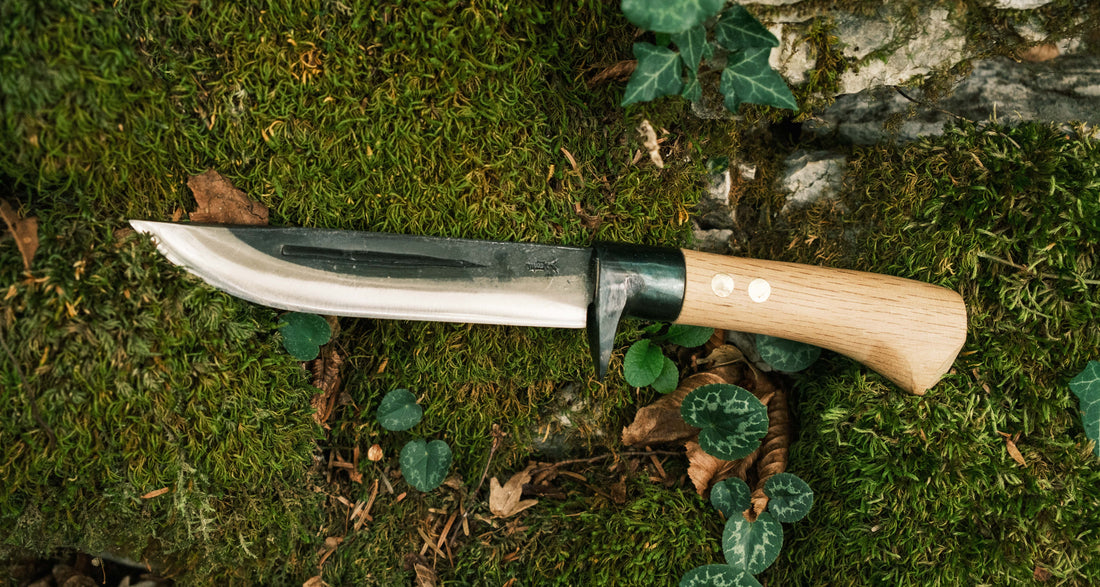 Ken Nata Outdoor Knife Black Finish 150 mm