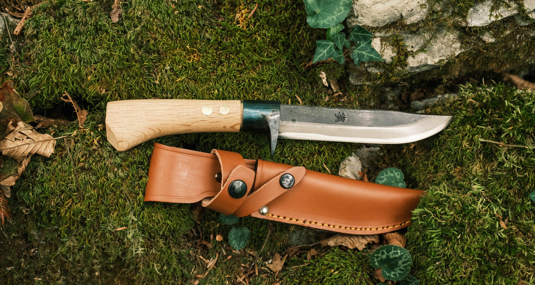 Ken Nata Outdoor Knife Black Finish 150 mm
