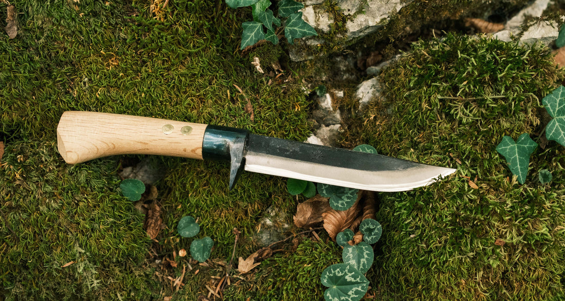 Ken Nata Outdoor Knife Black Finish 150 mm