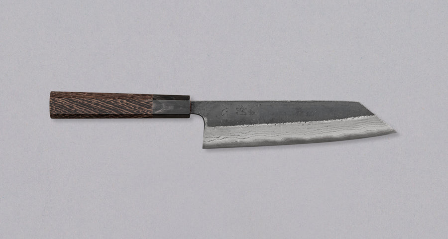 Kumokage Bunka Aogami #2 Kuro-uchi Damascus 180 mm - oktagon