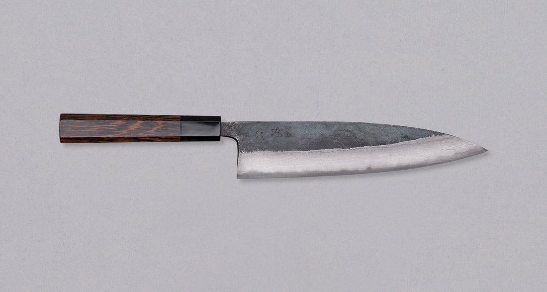 Kumokage Gyuto Aogami #2 Kuro-uchi Damascus 210 mm - oktagon