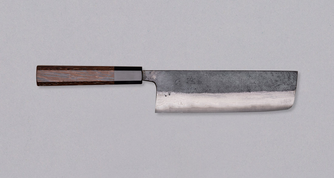 Kumokage Nakiri Aogami #2 Kuro-uchi Damascus 165 mm - oktagon