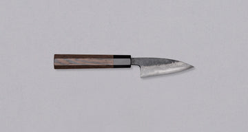 Kumokage Petty Aogami #2 Kuro-uchi Damascus 80 mm