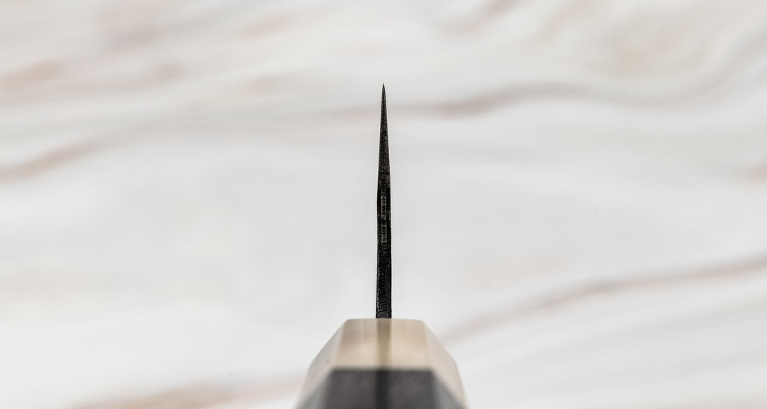 Kurogane Bunka Aogami #2 Kuro-uchi Ebony Blond Buffalo 165 mm