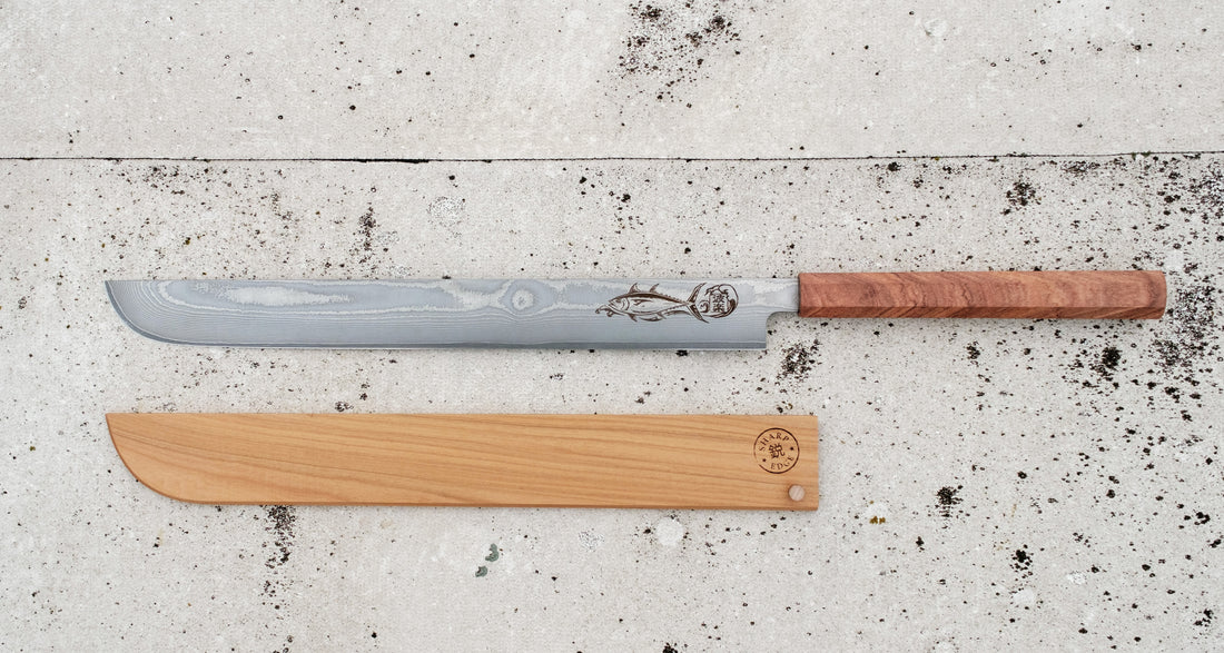 Maguro Kiri VG-10 Layered Damascus 465 mm