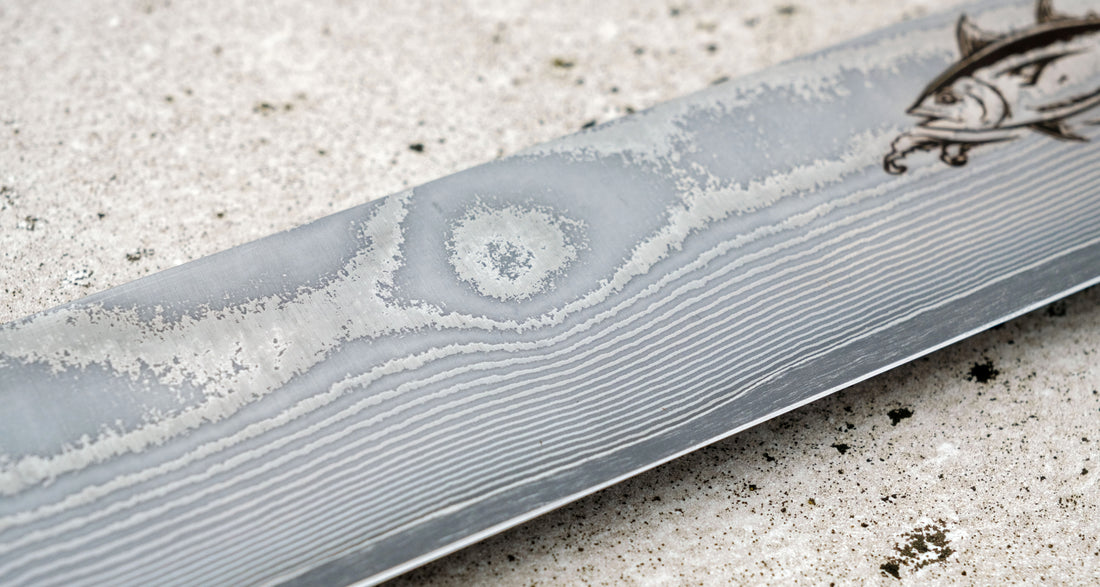 Maguro Kiri VG-10 Layered Damascus 465 mm