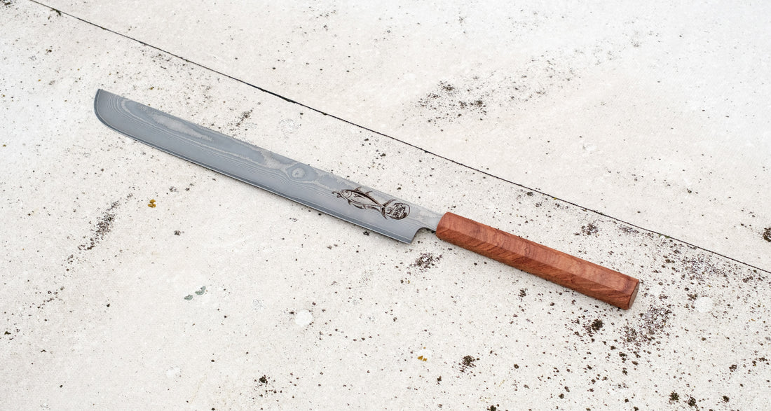 Maguro Kiri VG-10 Layered Damascus 465 mm