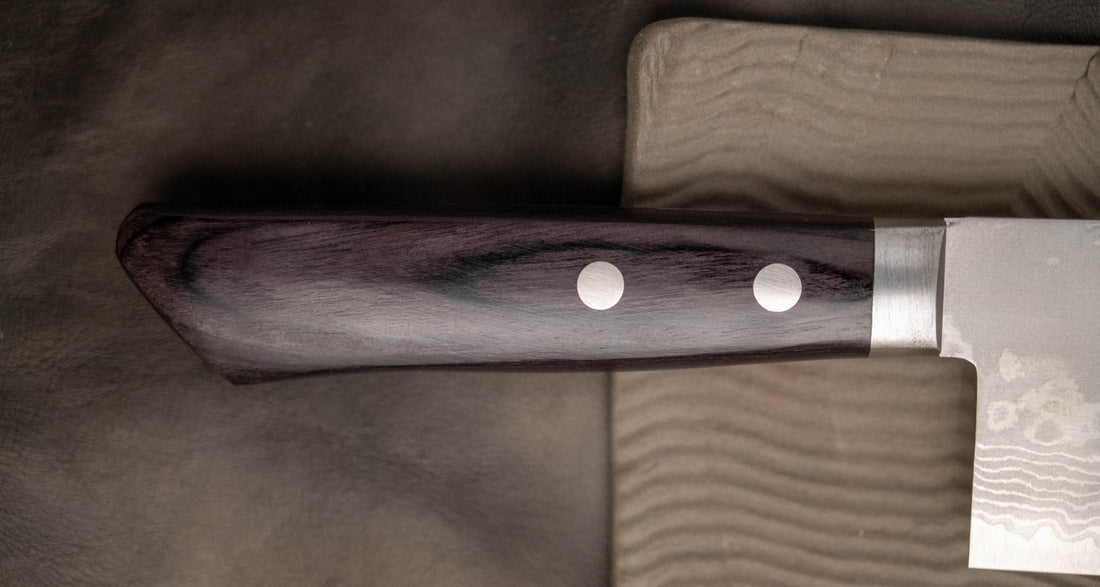 Masutani Wide Nakiri Damascus Black 165 mm