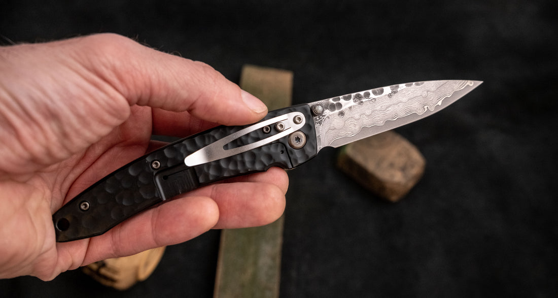 Mcusta Forge Shadow Damascus Pocket Knife [MC-0114BD]