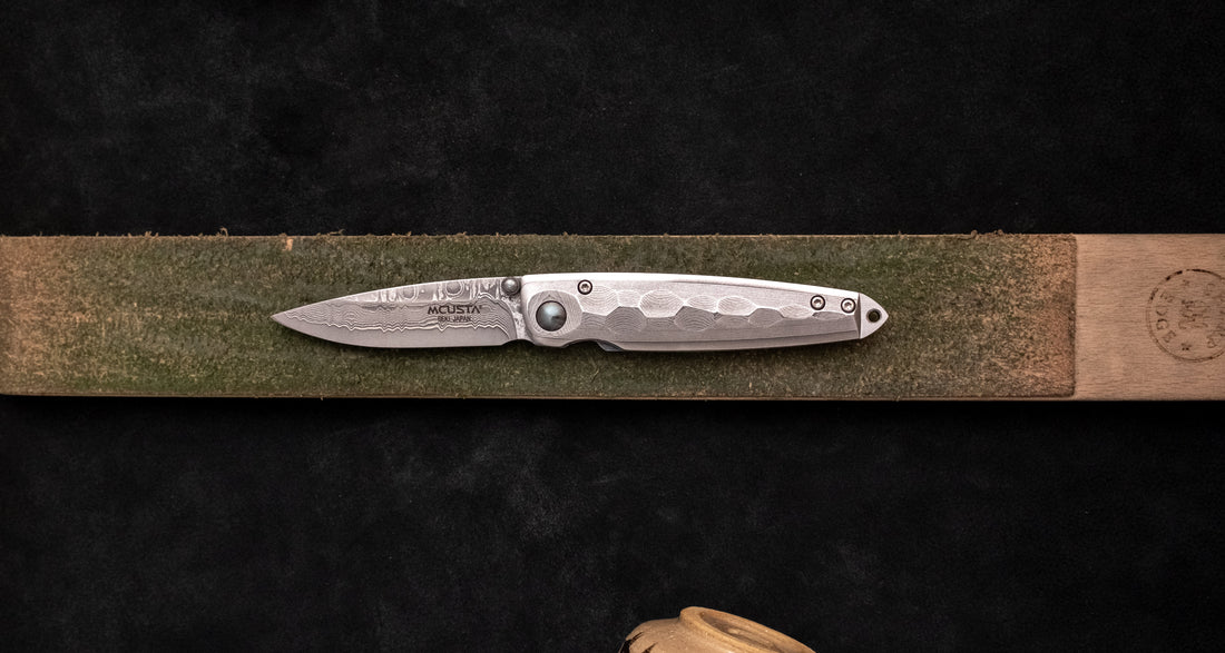 Mcusta Manual Tsuchi Damascus Pocket Knife [MC-0034D]