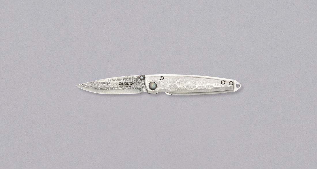 Mcusta Manual Tsuchi Damascus Pocket Knife [MC-0034D]