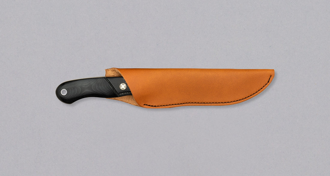Mcusta Mike Irie Sport 100 Damascus VG-10 Black Micarta Fixed Blade [MC-0232DB]