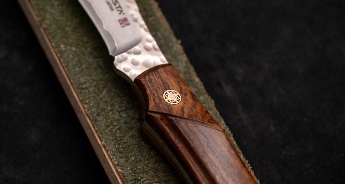 Mcusta Mike Irie Sport 300 Damascus VG-10 Core Ironwood Fixed Blade [MC-233DI]