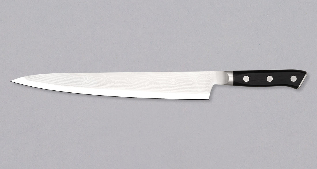 Mcusta Sujihiki Classic D Damascus 270 mm - Brown/Black