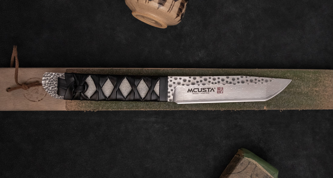 Mcusta Tanto SPG2/R2 Damascus - Fixed Japanese Knife [MC-0242GD]