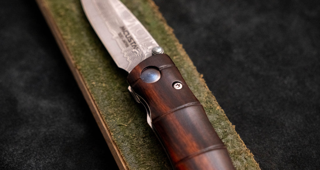 Mcusta Shinra Emotion Take Ironwood Pocket Knife [MC-0074DI]