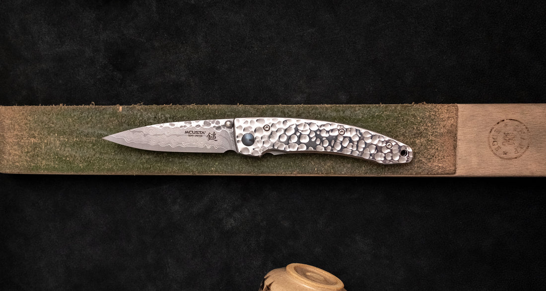 Mcusta Tsuchi Large Hammered Pocket Knife [MC-0114D]