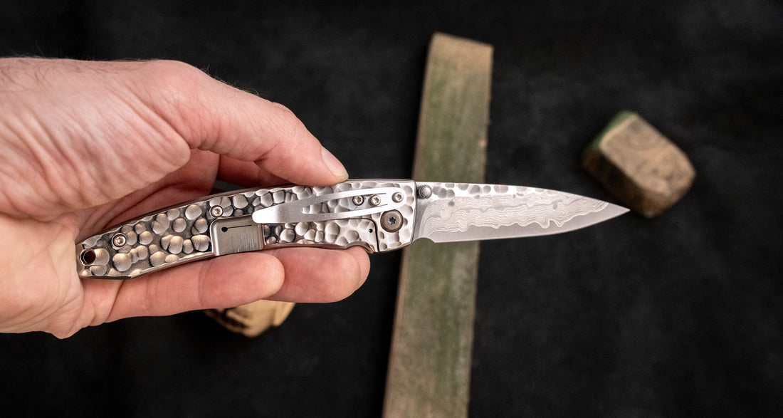 Mcusta Tsuchi Large Hammered Pocket Knife [MC-0114D]