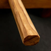 Hatsukokoro Mercury Santoku Kurozome Damascus 180 mm [Mono Olivewood]