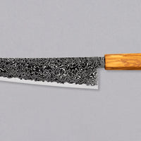 Hatsukokoro Mercury Kiri-Gyuto Kurozome Damascus 240 mm [Mono Olivewood]