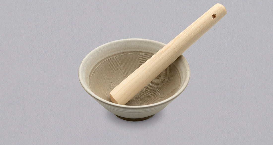 Japonski keramični terilnik Suribachi 150 mm