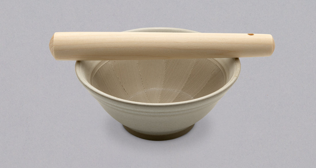 Japonski keramični terilnik Suribachi 150 mm