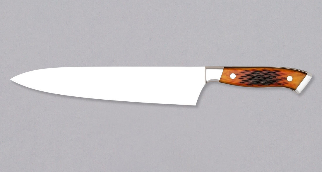 NENOX-S Gyuto Migaki 240 mm [Jigged Bone Amber]