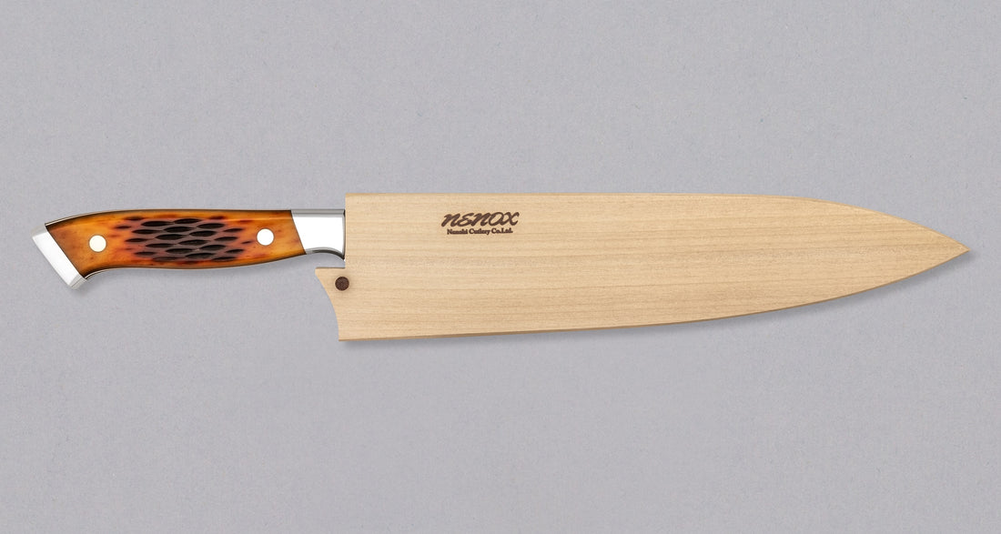NENOX-S Gyuto Migaki 240 mm [Jigged Bone Amber]