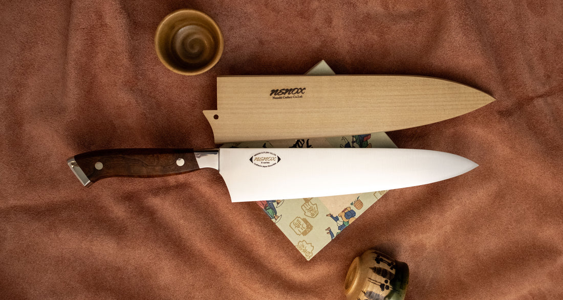 NENOX-X Gyuto Migaki 240 mm [Ironwood]