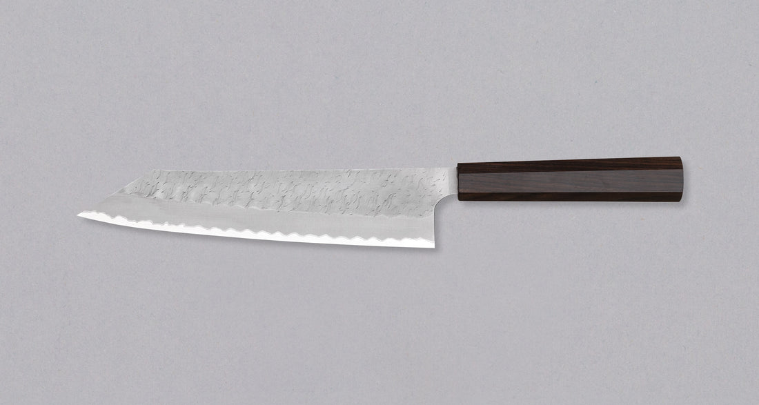Nigara Kiri-Gyuto Aogami Super Migaki Tsuchime 240 mm