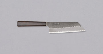 Nigara Kiritsuke-Nakiri Aogami Super Migaki Tsuchime 180mm