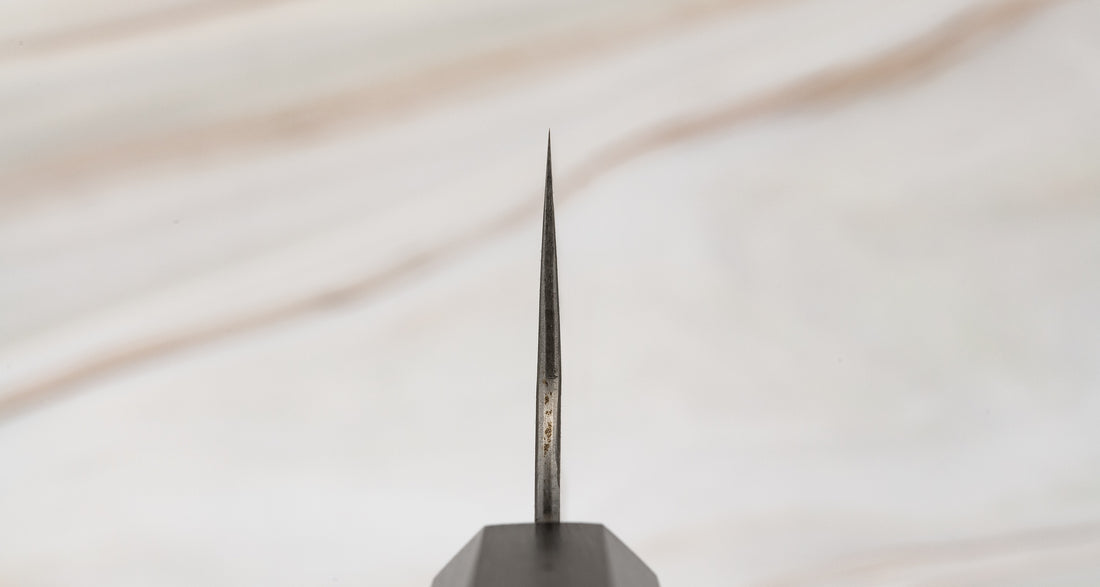 Nigara Kiritsuke-Nakiri Aogami Super Migaki Tsuchime 180mm