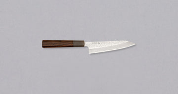 Nigara Petty STRIX Damascus Tsuchime Wa Rosewood 150 mm