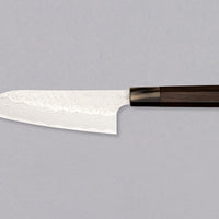 Nigara Santoku STRIX Damascus Tsuchime Wa Rosewood 180 mm