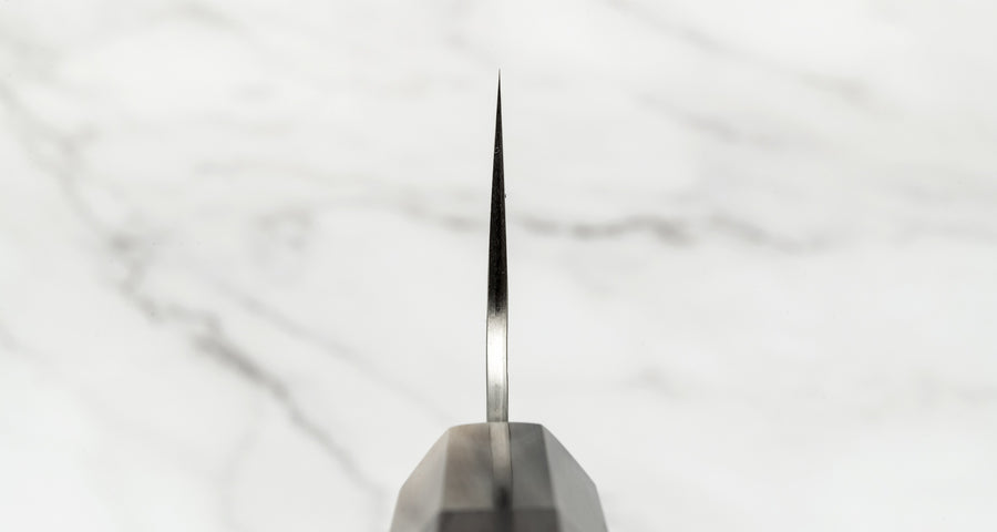 Nigara Santoku STRIX Damascus Tsuchime Wa Rosewood 180 mm