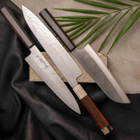 ZDP-189 Gyuto Damascus Snake Blond Buffalo 240 mm [limited]