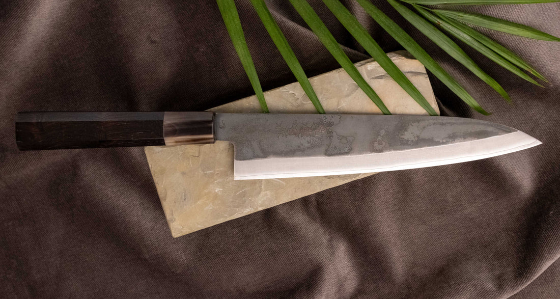 HAP-40 Gyuto Black Ebony Blond Buffalo 210 mm [limited]