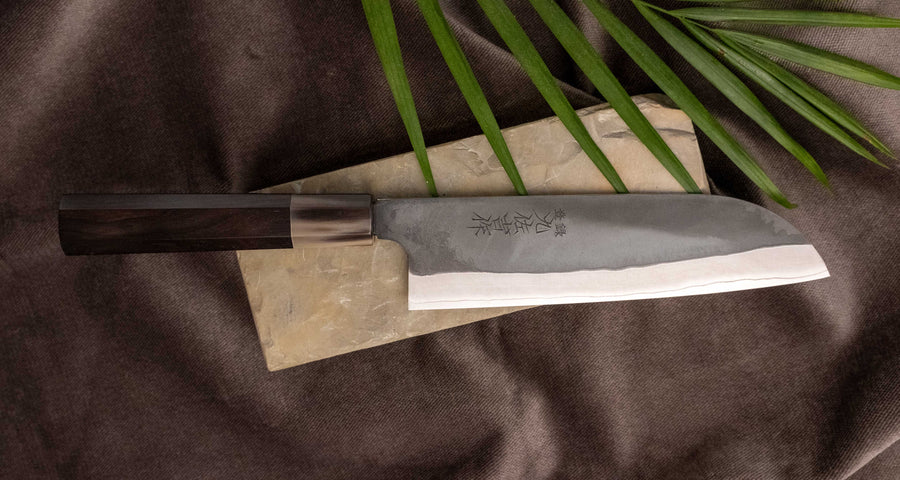 HAP-40 Santoku Black Ebony Blond Buffalo 180 mm [limited]