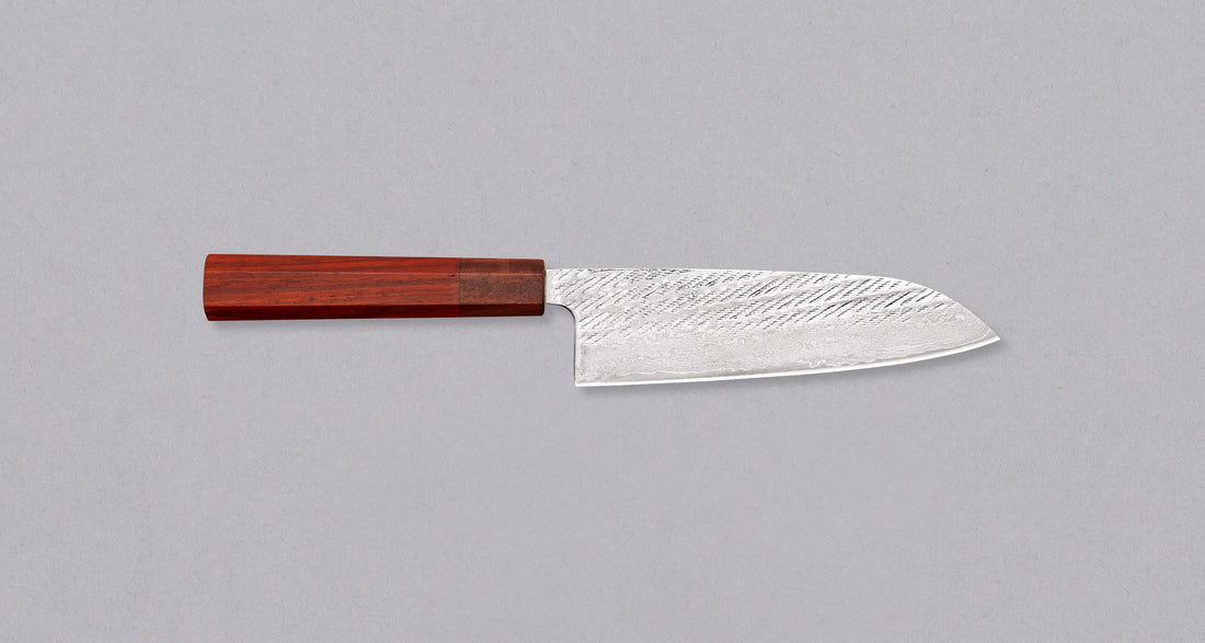 Hokiyama Santoku Ginsanko Nawame Damascus 165 mm [Kaotan/Rosewood]